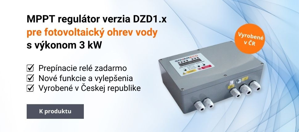 MPPT regulátor verzia DZD1.x